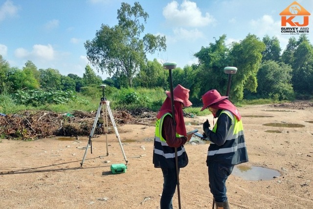 การสำรวจแนวท่อส่งก๊าซในจังหวัดชลบุรี