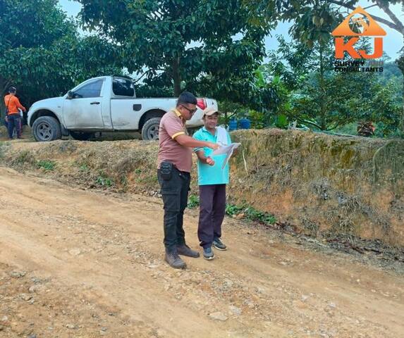 งานสำรวจเก็บรายละเอียดแนวถนน บนเกาะสมุย ลงพื้นที่ เก็บรายละเอียดหน้างาน พร้อมจัดทำหมุด BM